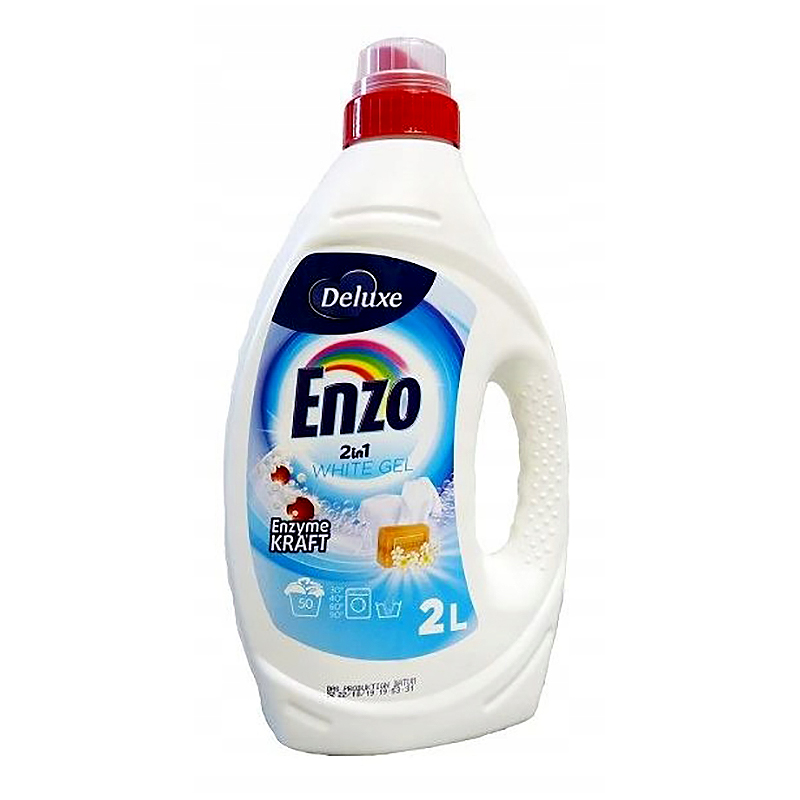 DeLuxe - Gél na pranie ENZO white 2v1 2L/50 praní