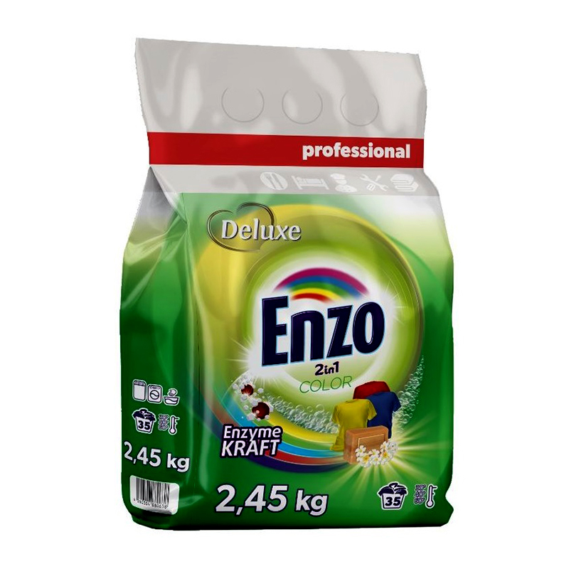 DeLuxe -Prášok na pranie ENZO Color 2,45kg/35praní