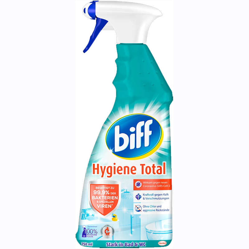 BIFF - Čistič na kúpelne a WC 750ml Hygiene Total