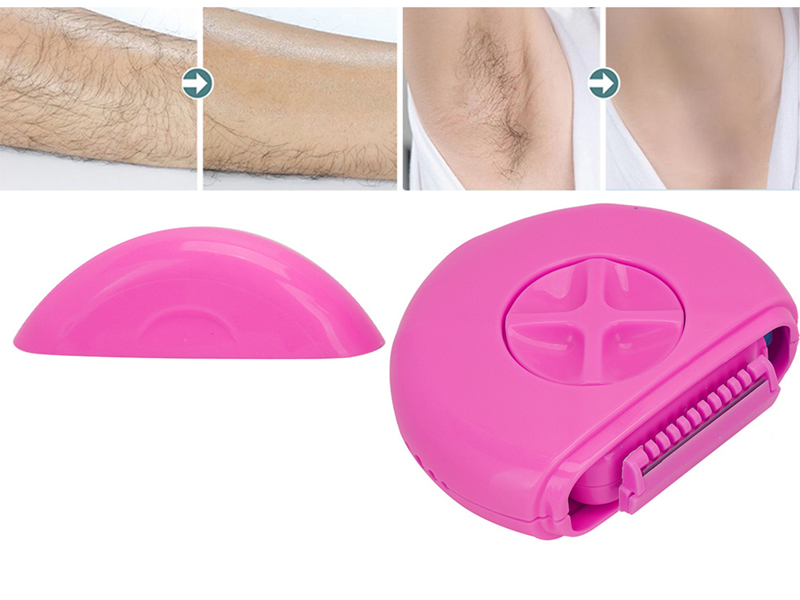 Jadeitový masážny valček na tvár s holiacim strojčekom 3v1