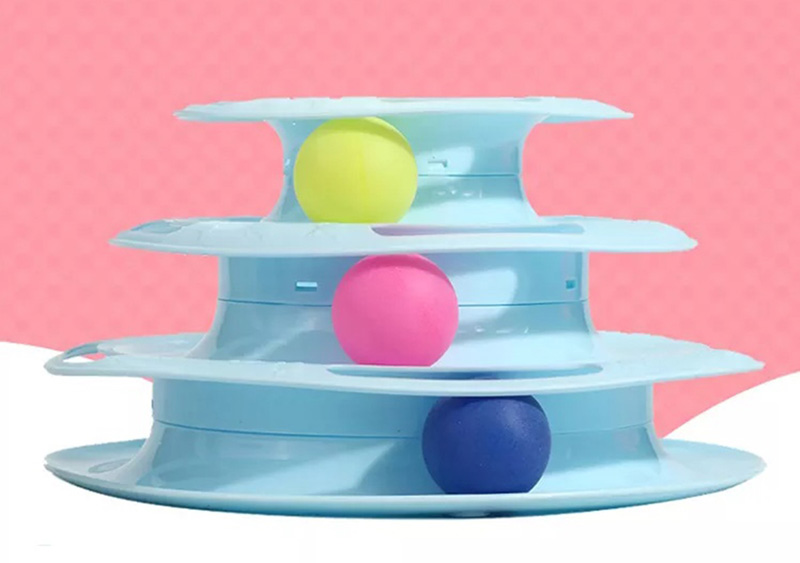 Hračka pre mačku - Vežička s loptičkami