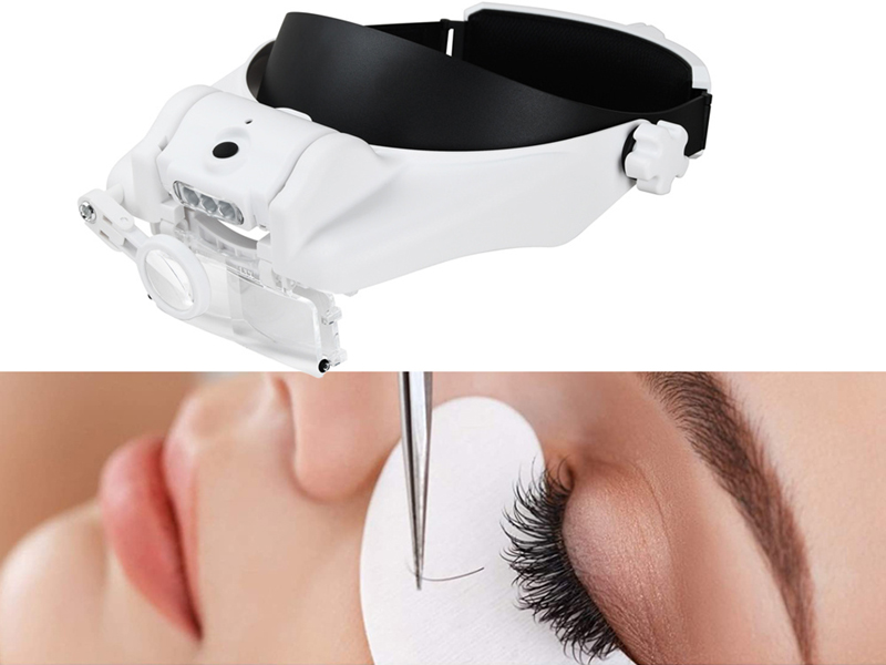 Náhlavná lupa s 3xLED podsvietením a vymeniteľnými šošovkami MG81000-S