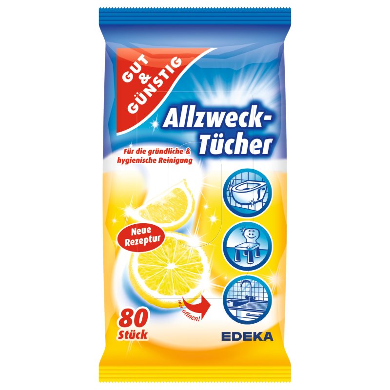 G & G - Vlhčené utierky citrónové 80ks