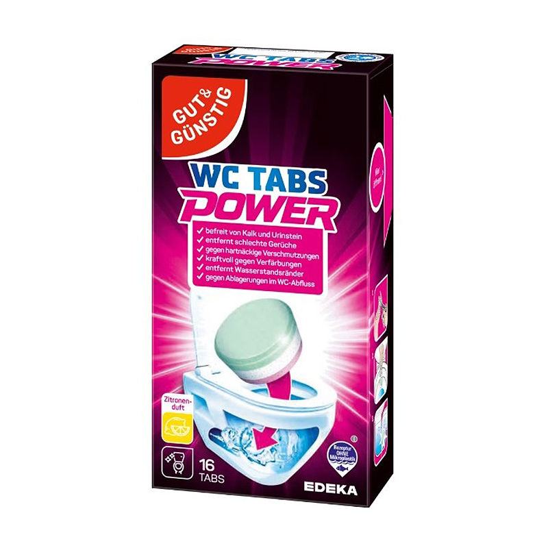 G&G Power WC Tabs – multiaktívne čistiace tablety do toalety 16 ks