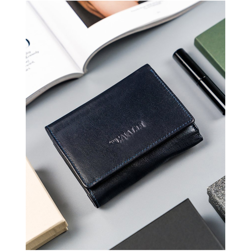 Cavaldi - Peňaženka dámska kožená RD-17-GCL-6306 Navy