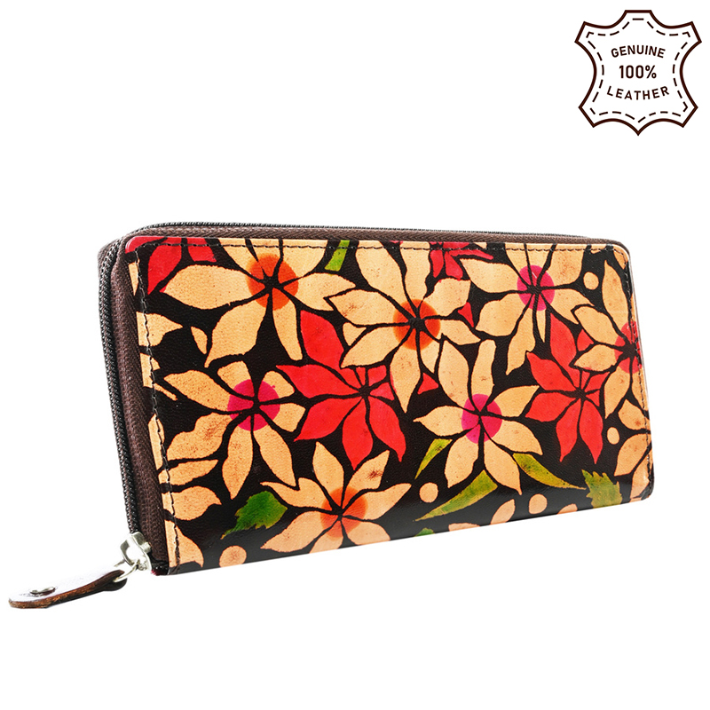 Peňaženka kožená dámska SPG-19401-1978 SHANTI Brown