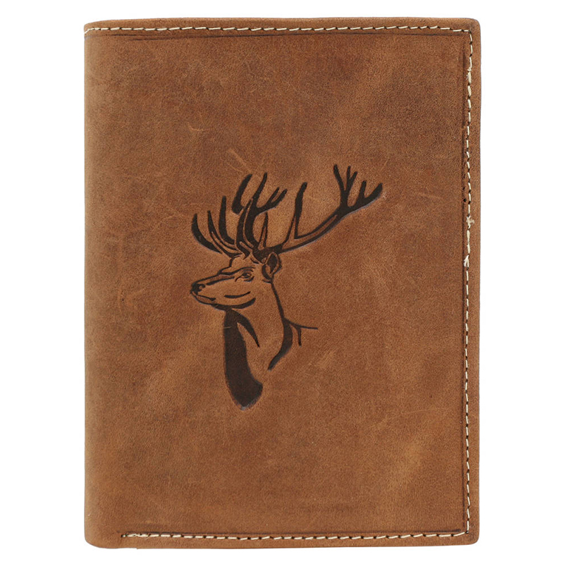 Peňaženka kožená Always Wild N4-CHM-DEER-7490 Cognac