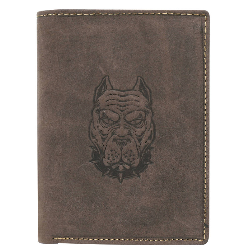 Peňaženka kožená Always Wild N4-CHM-DOG-1 Brown