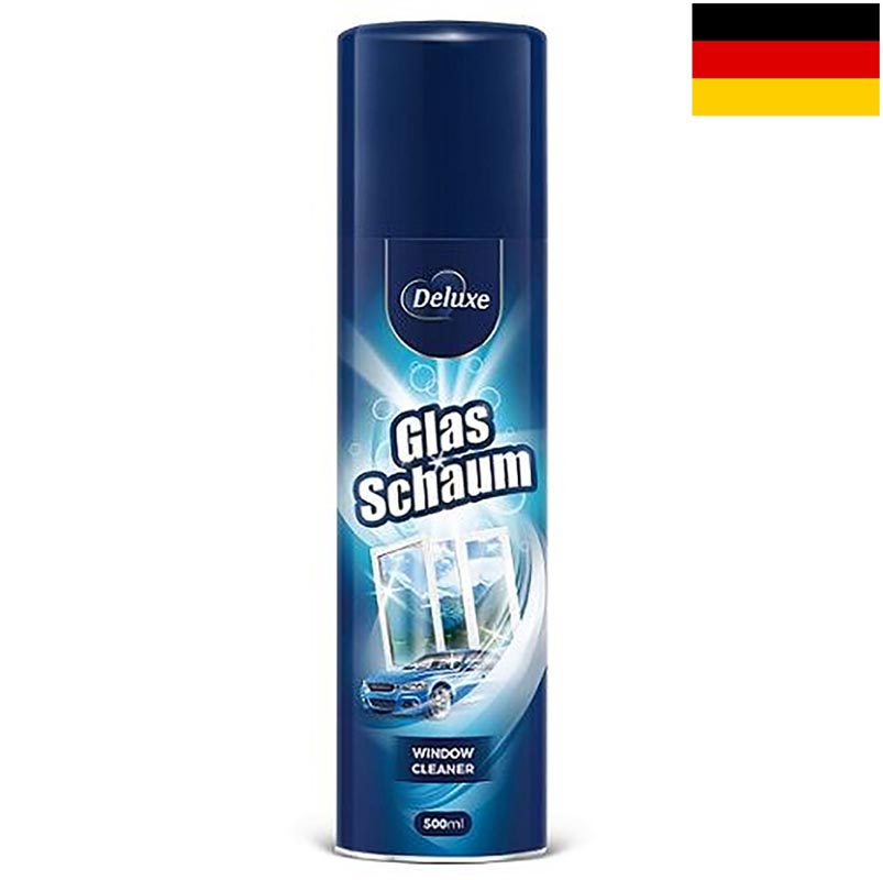 Deluxe čistiaca pena na sklo 500 ml