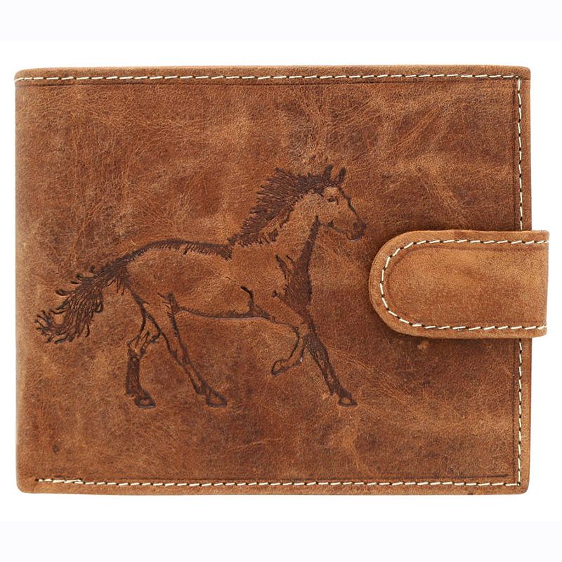 Peňaženka kožená Always Wild N992L-CHM-HORSE-7636 Cognac