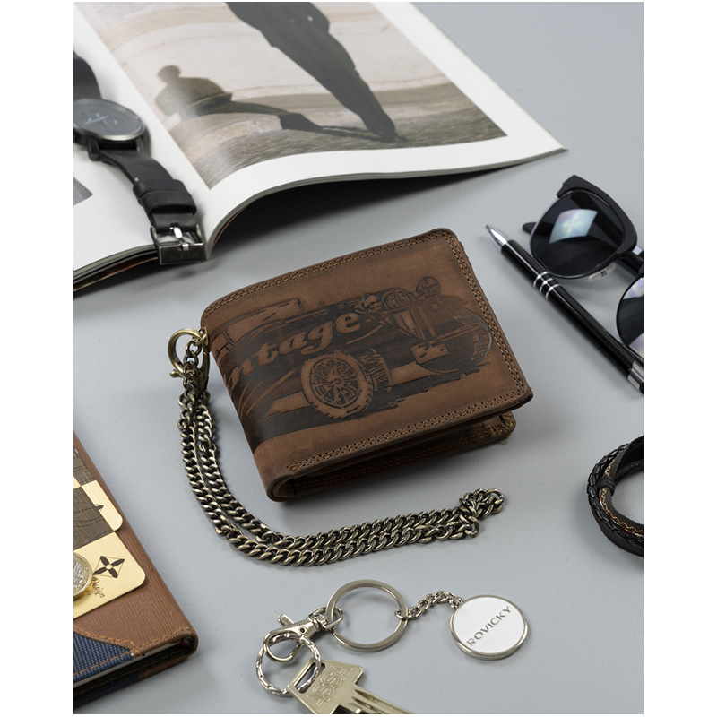 ROVICKY - Peňaženka kožená AUTO N992C-VIN-C-2027 Bown