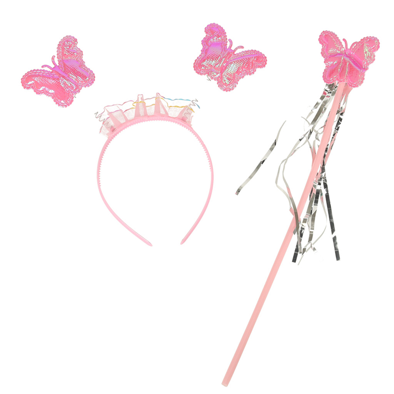 Kostým Víla LED s čelenkou a prútikom