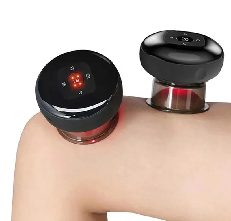 Elektrická masážna banka s masážnym olejom