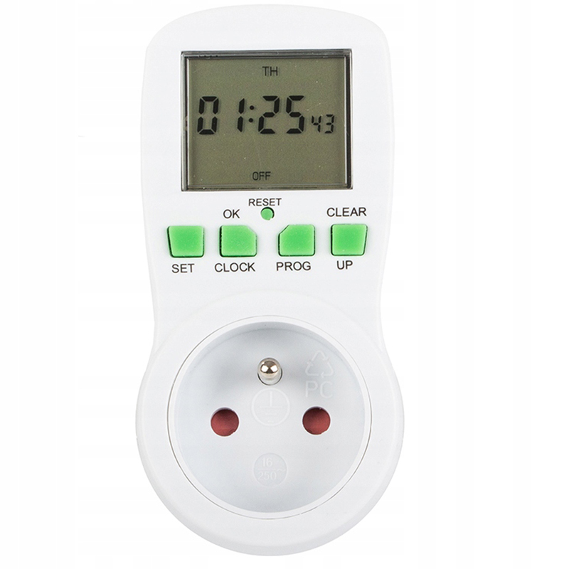 Časovač do zásuvky LCD TM02-G
