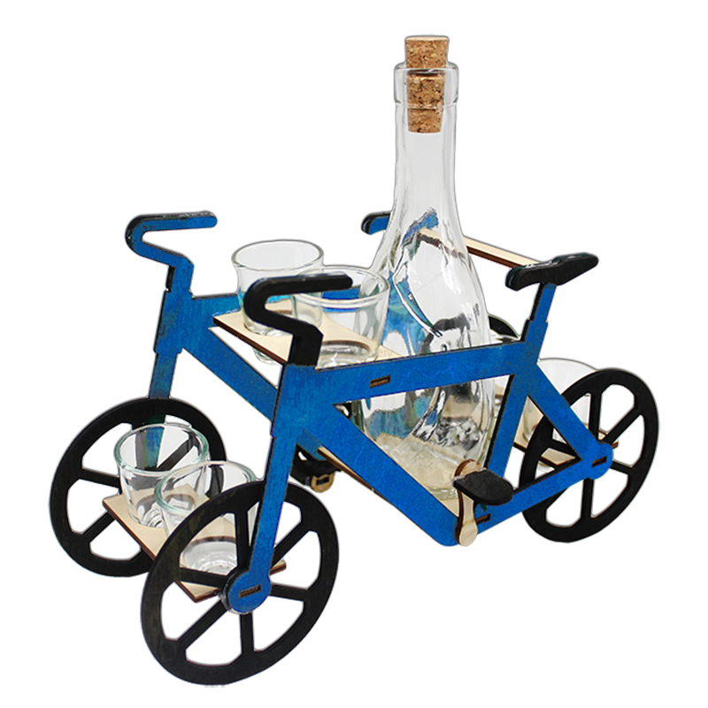 Darčeková sada Bar s fľašou a pohárikmi Bicykel