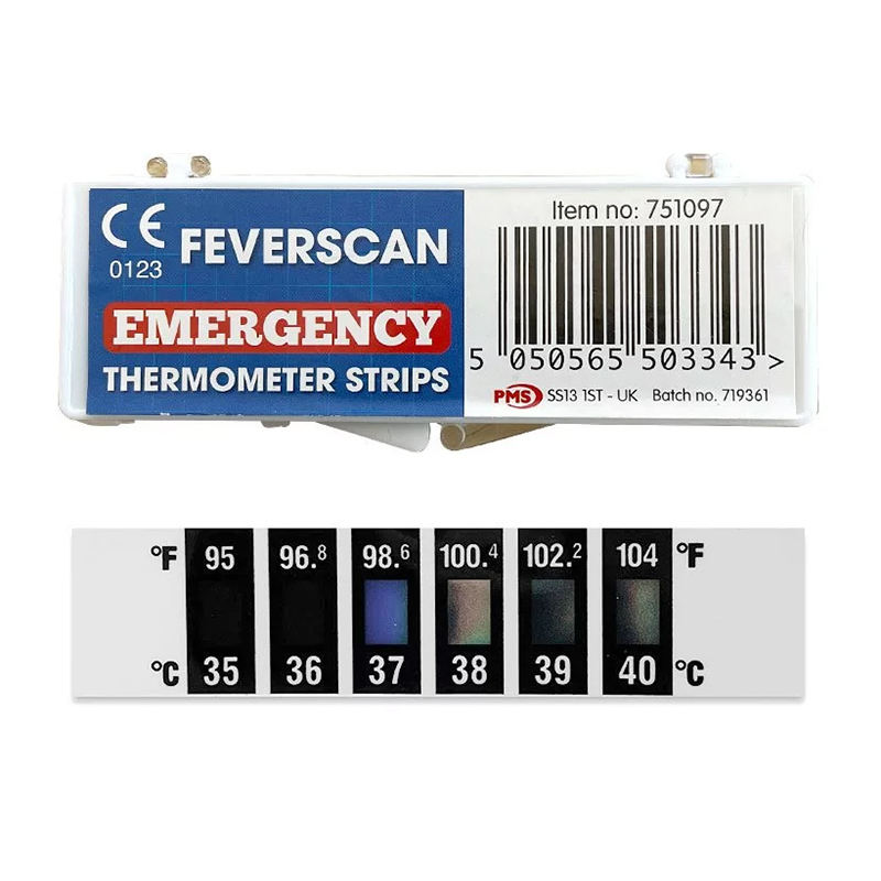 Feverscan - Teplomerný prúžok na meranie teploty ľudského tela 