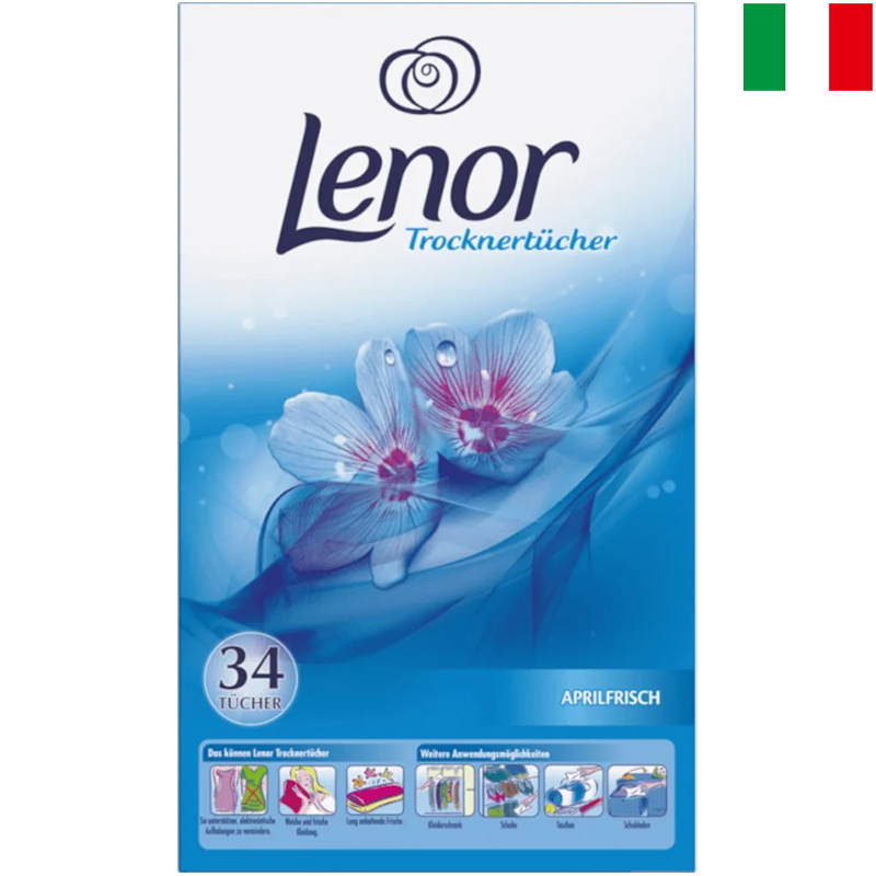 LENOR Alpinfrisch - Voňavé obrúsky do bielizne 34ks