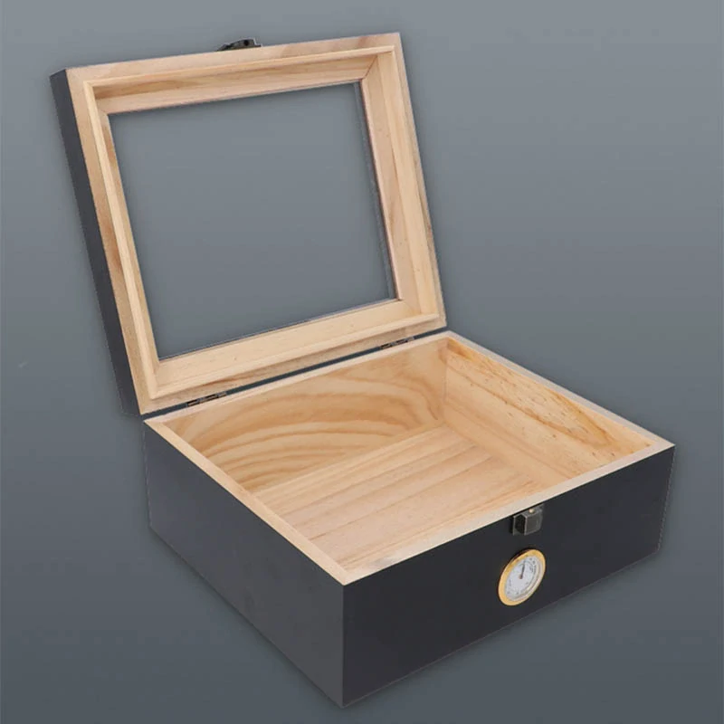 Gentelo - drevená úložná kazeta s vlhkomerom