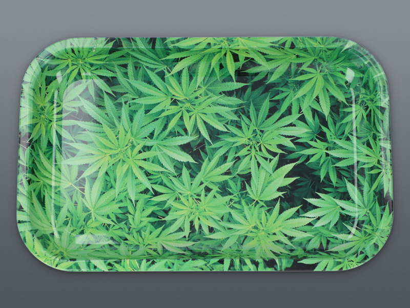 Kovový podnos Green 27x16cm