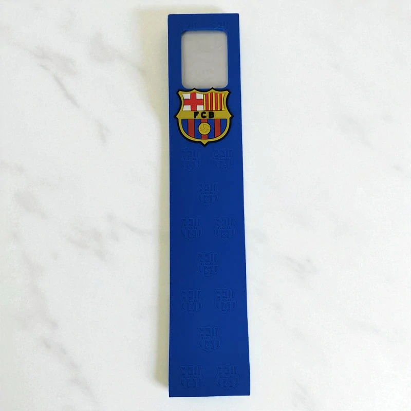 Záložka FC Barcelona s rámčekom na fotografiu 30,4 × 6 cm – modrá