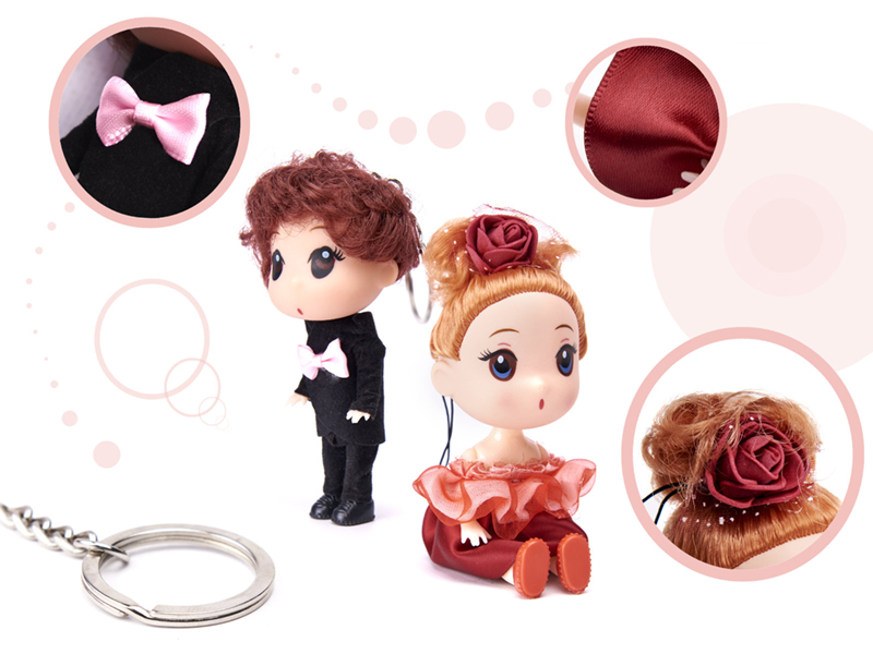 Sada 2 bábik 12cm - 1 dievča + 1 chlapec