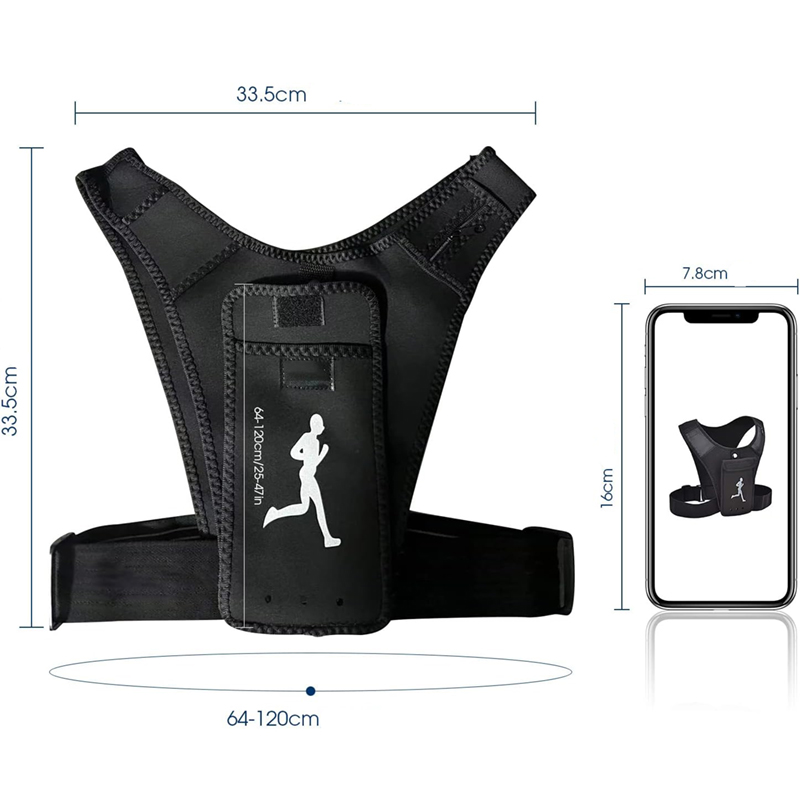 Bežecká vesta s puzdrom na telefón