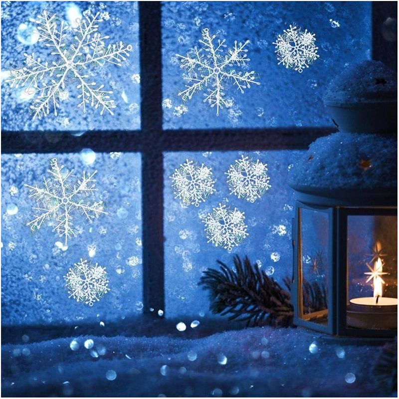 Vianočná ozdoba - Vločky 3ks - 15cm 