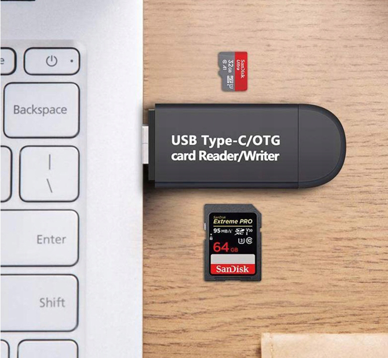 USB Čítačka pamäťových kariet 3v1