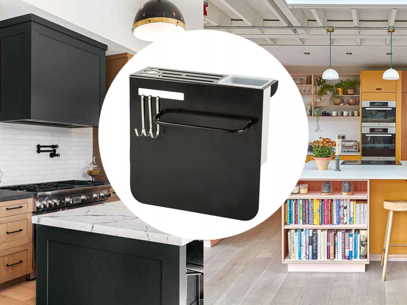 Nástenný stojan na kuchynské nože s odkvapkávačom