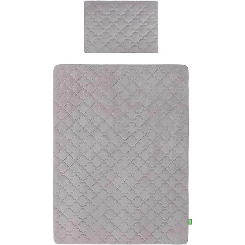 Lulando - Detská prikrývka s vankúšom sivá