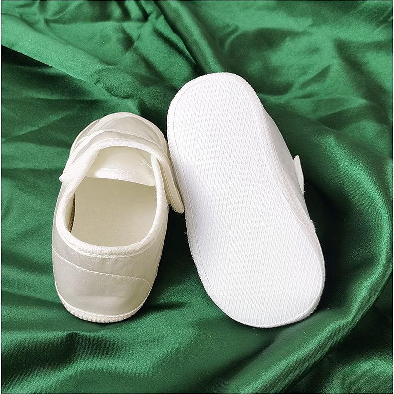 Christopher - Detské topánky - capáčky krémové atlasové č.18 - 11 cm