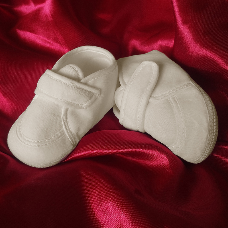 Christopher - Detské topánky - capáčky krémové č.17 - 10cm