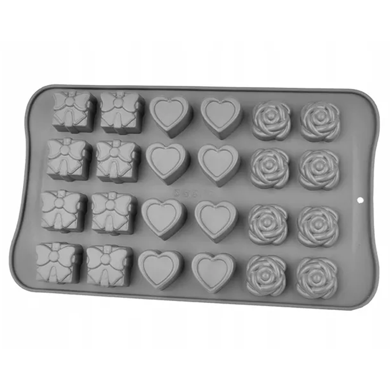 Silikónová forma na čokoládové pralinky, ľadové kocky