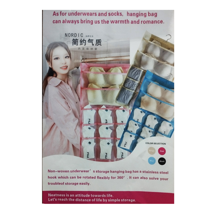 Závesný organizér na ponožky a bielizeň 75x40cm