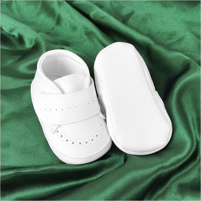 Christopher - Detské topánky - capáčky biele č.18 - 11 cm
