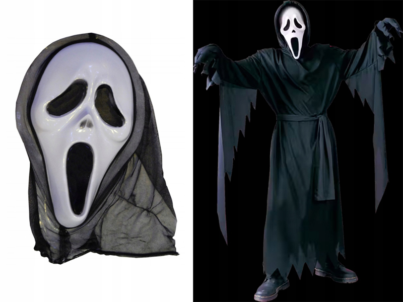 Halloweenska maska Vreskot