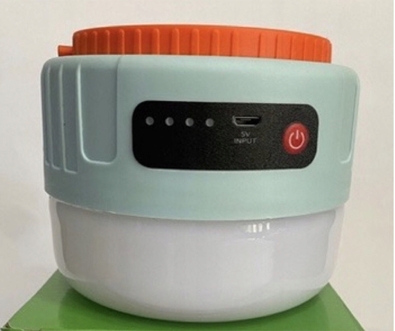 Kempingová solárna USB lampa