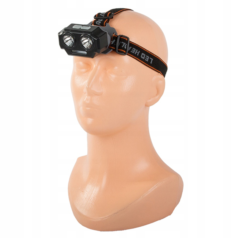 Čelová baterka Bailong SQ-803 LED 2xXHP30 + 3xSMD