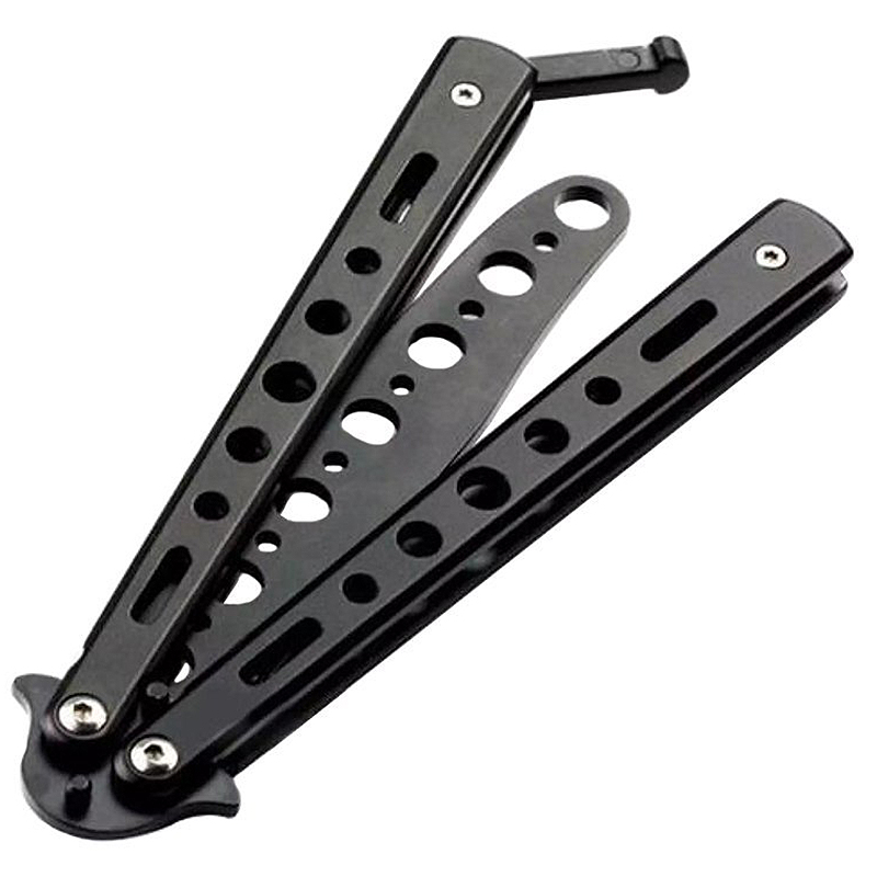 Nôž motýlik tréningový black