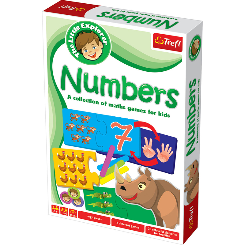 Trefl Drevené puzzle - The Little Explorer/Numbers