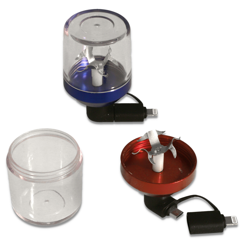 Mlynček na bylinky napájaný smartfónom