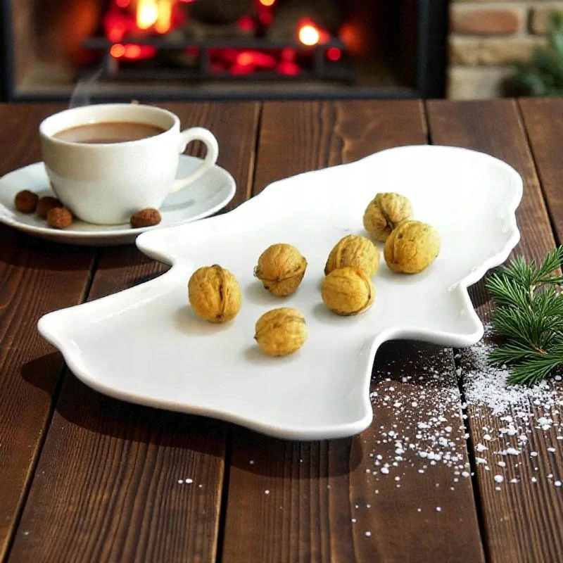 Porcelánový podnos Angel 33 × 21,5 cm – Stella Karolina, biela farba