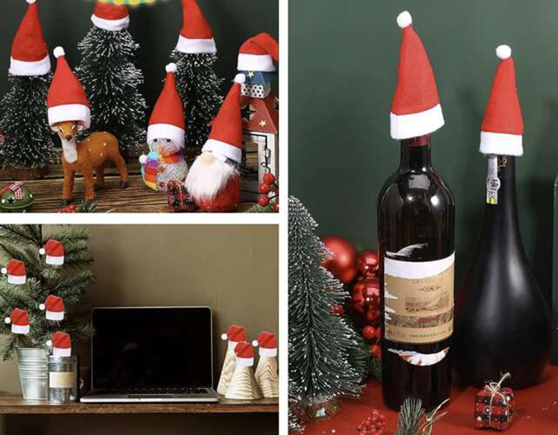 Vianočný obal na príbor Čiapočky (sada 12ks)