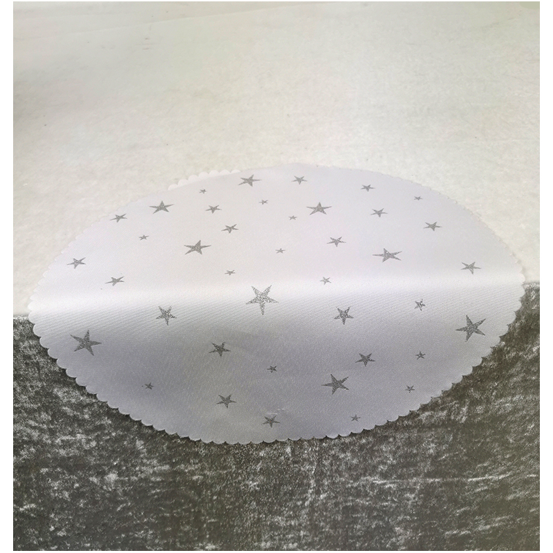 Prestieranie na stôl vianočné 30cm - Hviezdy strieborné