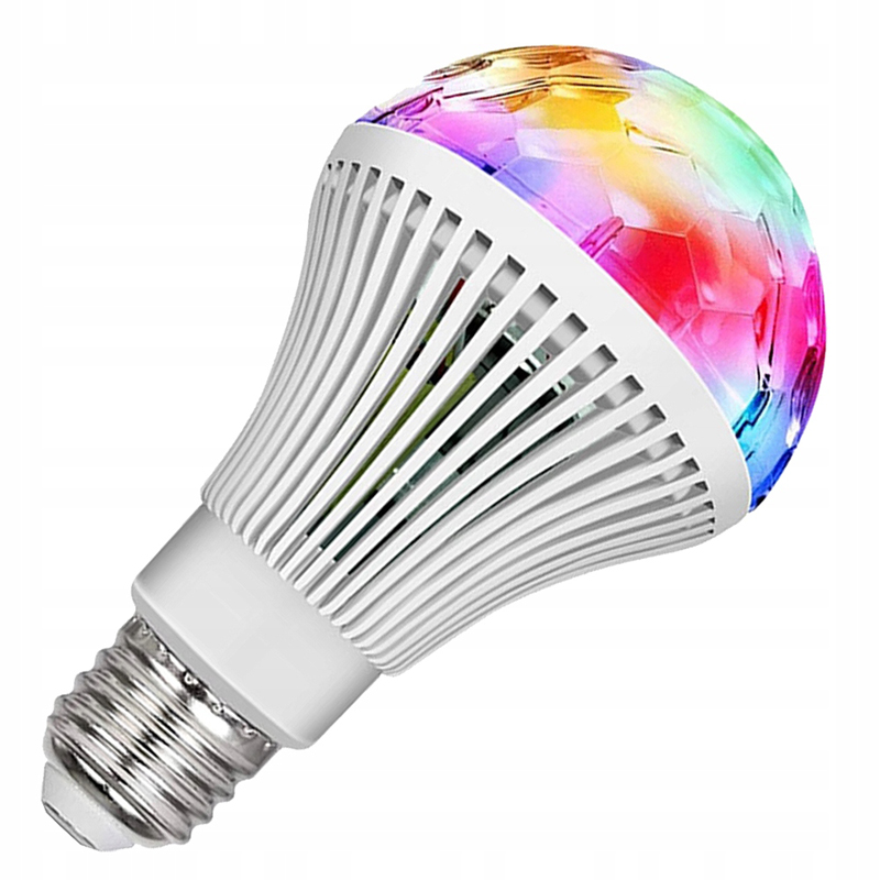 Diskotéková žiarovka E27 LED RGB