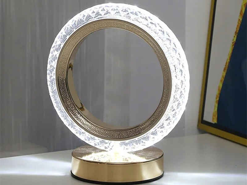 Stolná LED lampa Prsteň RGB 18cm USB