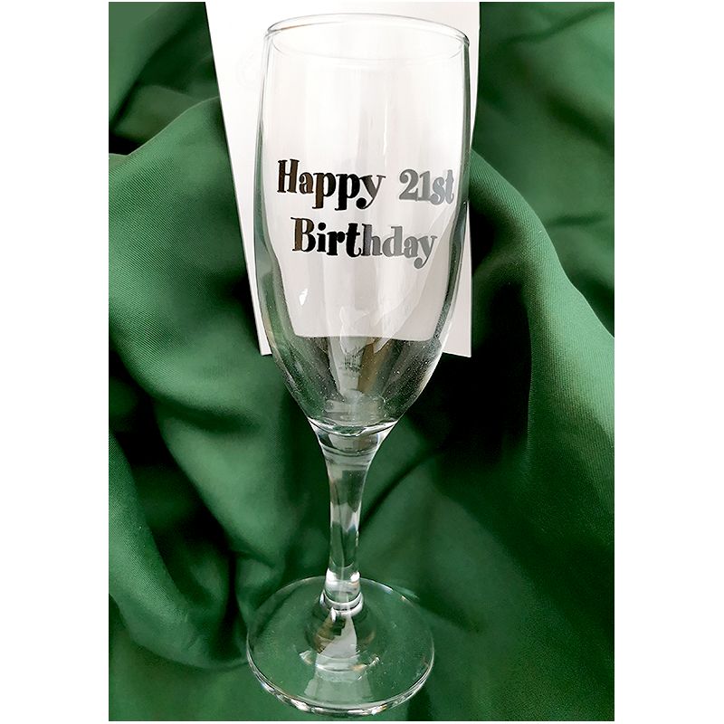 Pohár na víno 125 ml - Happy 21st Birthday
