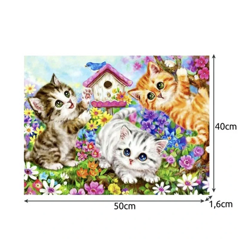 Maľovanie podľa čísel 40x50cm Mačičky