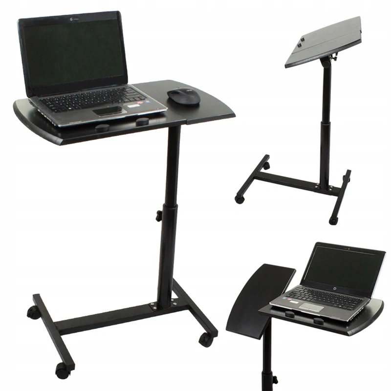 Stolík pod laptop nastaviteľný na kolieskach