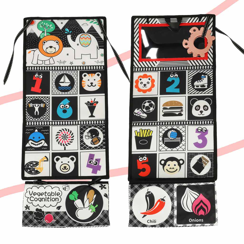 Detská senzorická kniha so zrkadlom